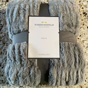 COPY - Threshold faux fur throw blanket 50”x60”